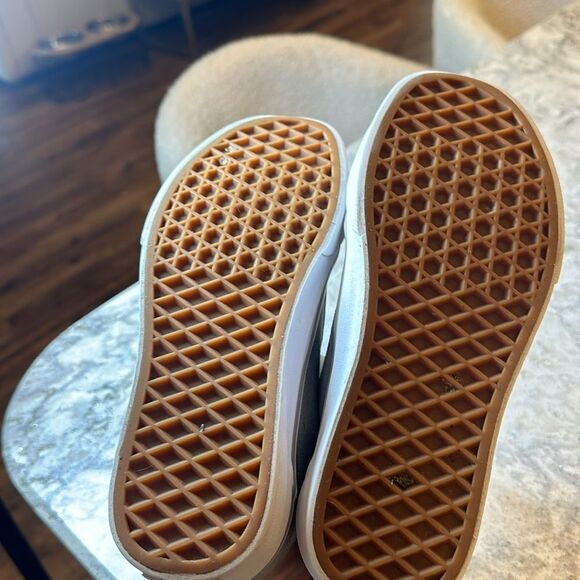 🩶 Vans Old Skool Canvas Sneakers Gray/White Women’s 5.5 / Men’s 4 - Picture 5 of 6